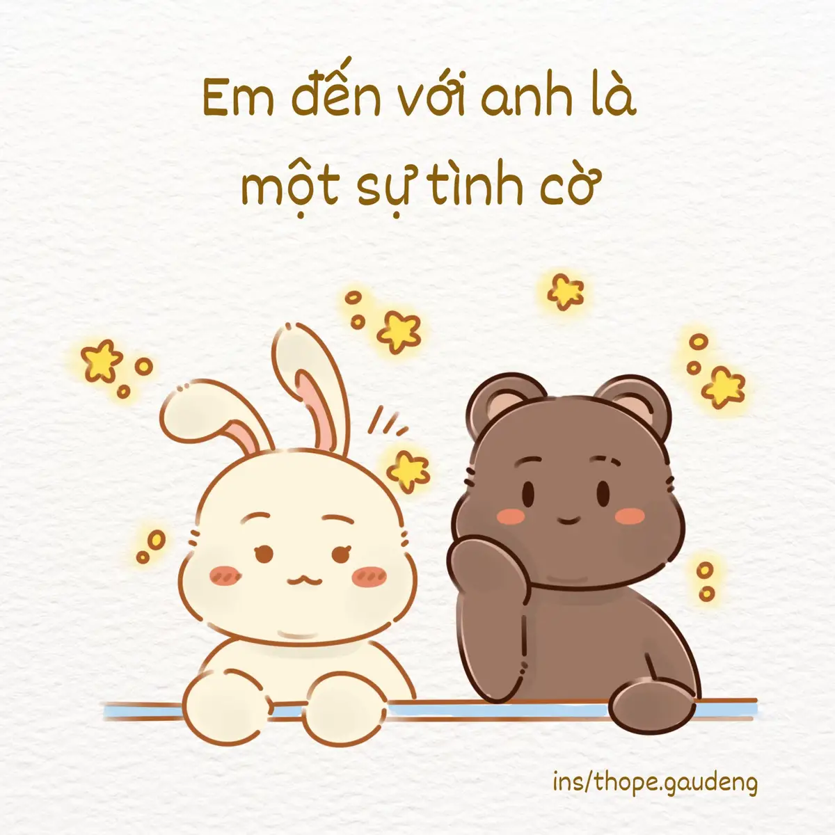 Tự dưng lại va vào nhau để đời này khốn khó bao nhiêu điều 🥲❤️ #thope #gaudeng #thopevagaudeng #cute #Love 