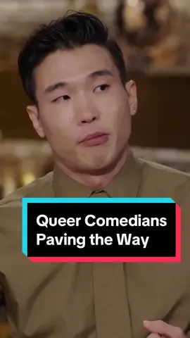 Joel Kim Booster discusses meeting his heroes and all the queer comedians that paved the way for him in the Netflix documentary, 