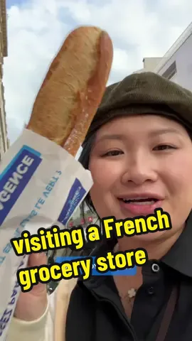 I’m at the age where checking out grocery stores is a part of my travel itinerary … also getting a morning baguette in France 🇫🇷 ps. I remember we had a high school class trip to France that my family couldn’t afford and I thought I would never be able to visit, so really grateful to be here and share it with you all ❤️ #baguette #france #paris #grocerystore #grocery #market #Vlog 
