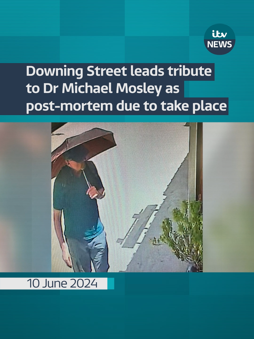 Downing Street leads tribute to Dr Michael Mosley as post-mortem due to take place  #ooslet #itvnews