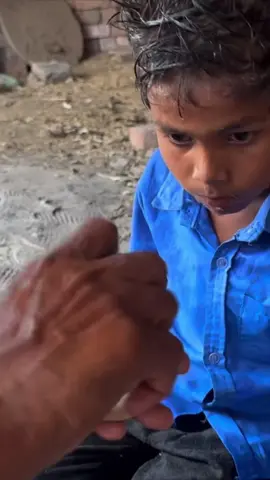 Would you take your son here? ASMR Buzz Cut Hair Cut in India on little Brother #ASMR #india #oddlysatisfying #barber #fyp 