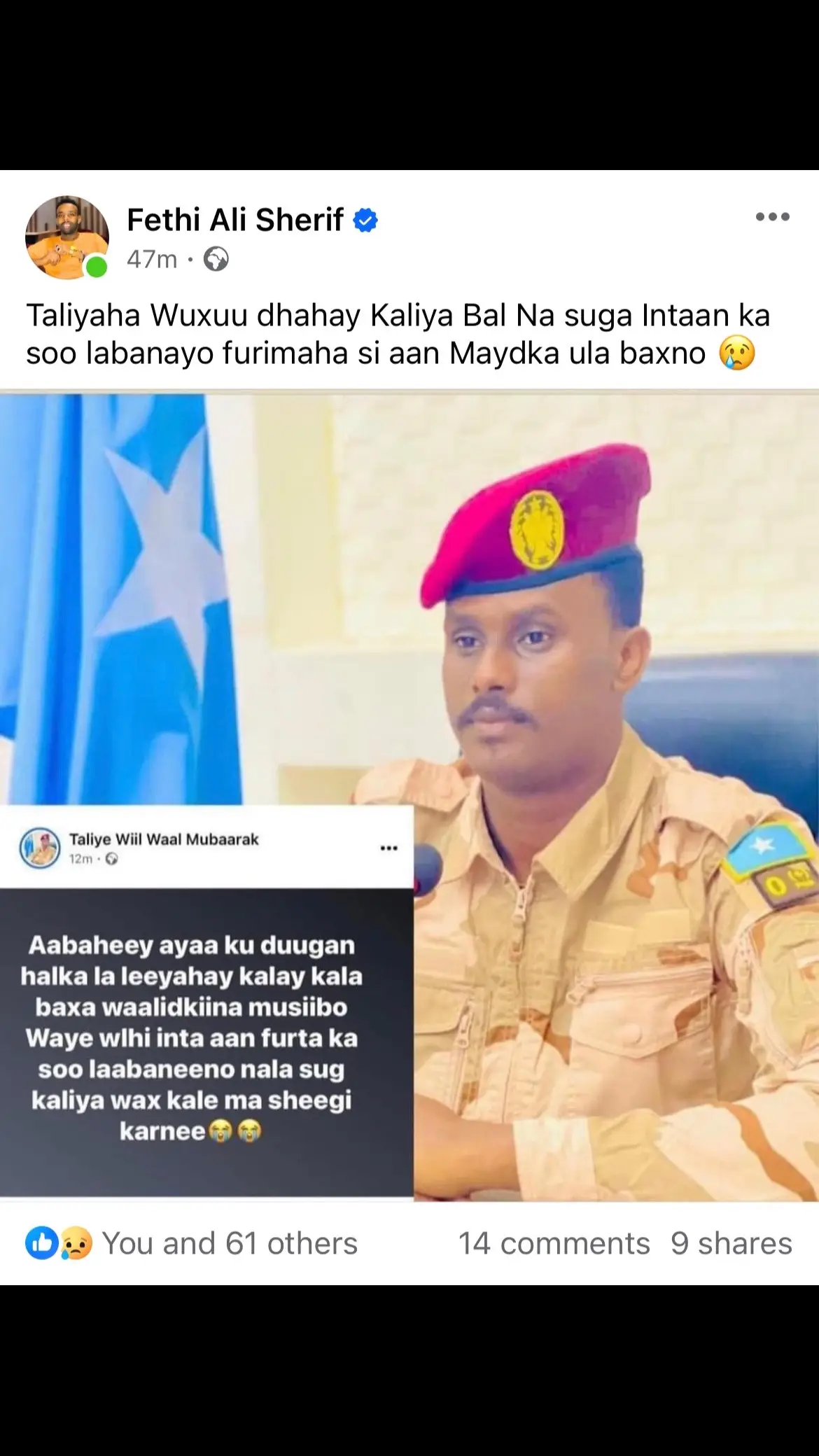 Xanuun waaye wlhi waalidkaa lafiihiisa arag 🥲🥲 inkaar alle haku rido damul xaraash qaran. #somalitiktok #somali #somalia #somaliarmy #somaliproud #somalitiktok12 