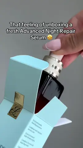 #POV: You’re unboxing a fresh #AdvancedNightRepair Serum 😍. #WakeUpReady #SkincareUnboxing #NighttimeSkincare​ 