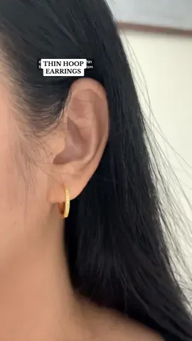These super thin hoop earrings from @asterism.ph are perfect for everyday use 😌💫 Ang ganda niaaaa! 💕 #asterismph #thinhoopearrings #hoopearrings #asterismearrings #trendingearrings #viral #fashionaccessories 