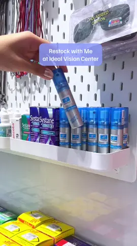 Restock with us at Ideal Vision Center for top-notch eye care essentials. 👀✨ Click the yellow basket 🛍 #IdealVisionCenter #AlagangIdeal #Restock