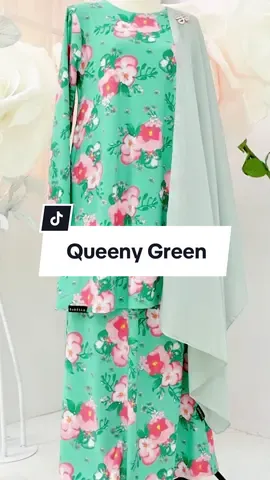 Kurung queeny warna green adalah pilihan yang indah & menyergarkan✨ #sabella #sabellasentiasa #sabellabajutanpagosok #fyp #bajutanpagosok #tanpagosok #takperlugosok #kurung #kurungraya #kurungqueeny 