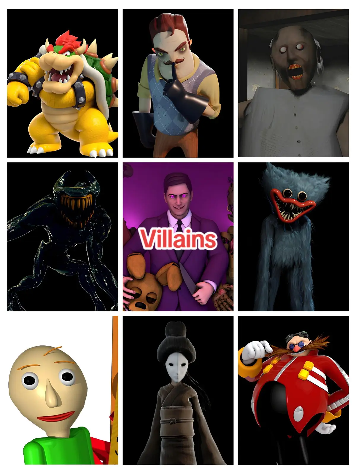 #villain #heroes #player  #fnaf #bendyandtheinkmachine #poppyplaytime  #baldi #granny #mario #sonic #helloneighbor #littlenightmares  #kids #kid #child #fyp #foryou  #foryoupage #viral #photo 