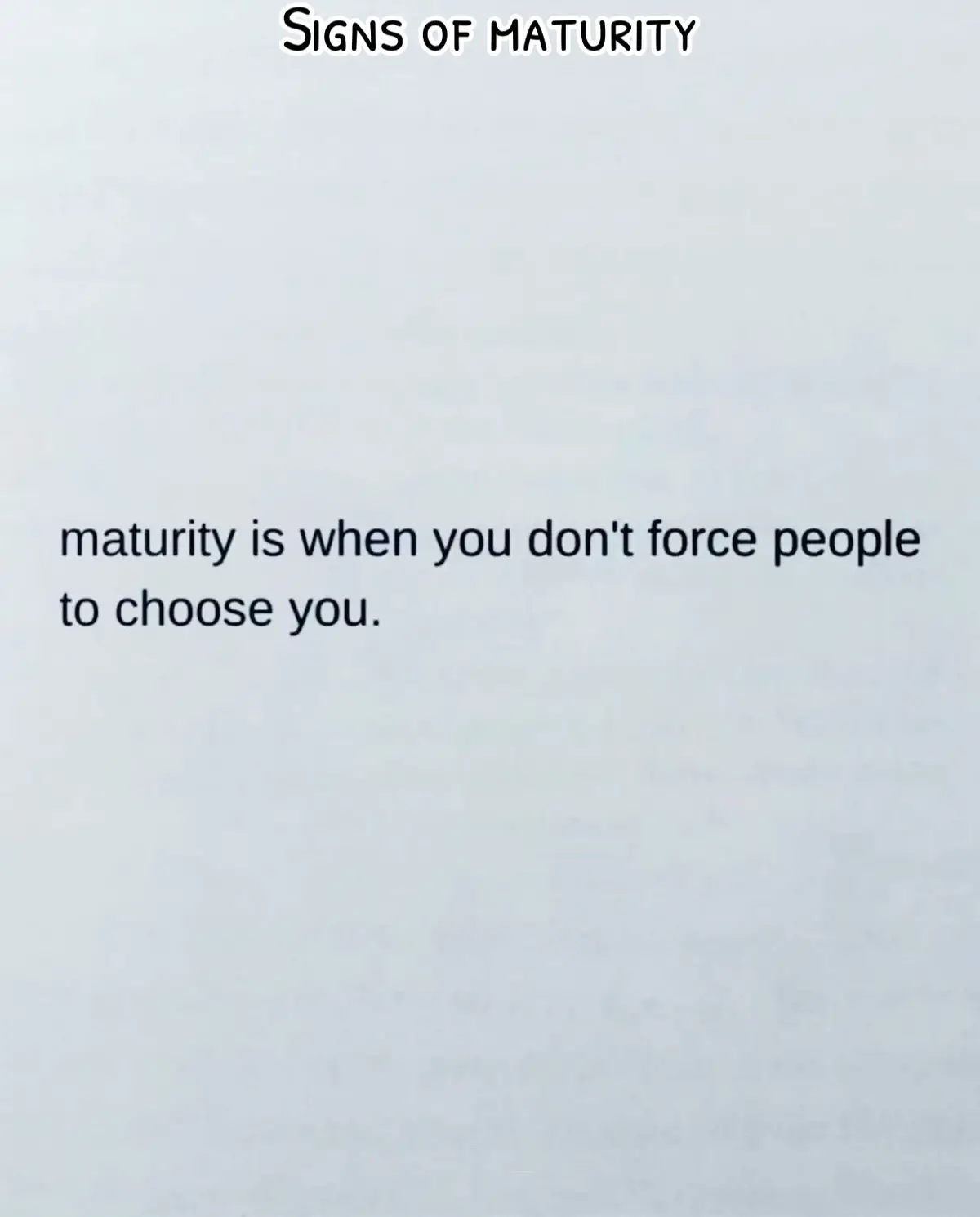#maturity #chooseone #ignore #unlove #forgiving #understanding 