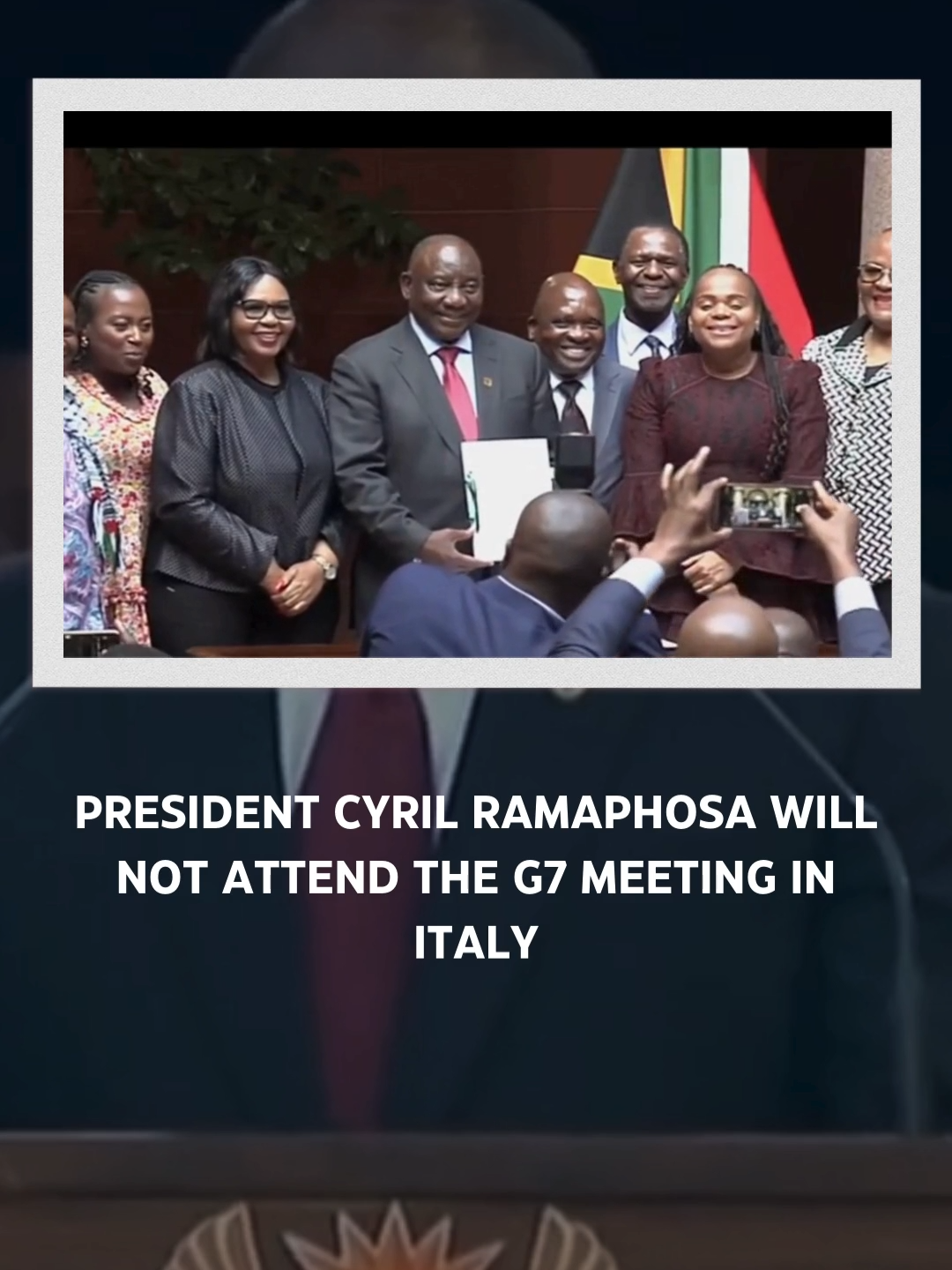 President Cyril Ramaphosa will not attend the G7 meeting in Italy later this week. South Africa, other African countries, and the African Union, have been invited to the meeting, as industrialised nations try to reach out to the continent. #sabc #sabcnews #g7summit #g7meeting #presidentcyrilramaphosa #fyp