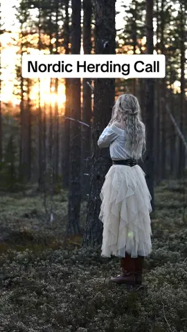 Kulning - the ancient Nordic Herding Call that echoes through the forests.  This is one of my songs on my new album, and the callings are recorded in the forest as I filmed these scenes, so its real, raw kulning in nature 😍 You can find my album ”Songs & Callings” on all streaming platforms.  #kulning #calling #kula #folklore #folkmusic #nordic #viking #nordicstyle #scandinavia #Outdoors 
