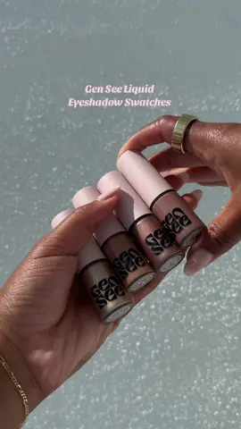@GenSeeBeauty liquid eyeshadow swatches🫶🏽 #eyeshadow #swatches #eyeshadowpalette 