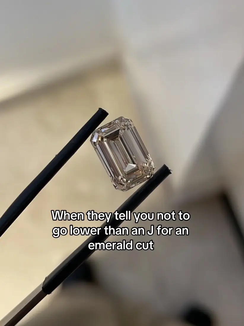 What are thoughts on this light brown emerald cut 