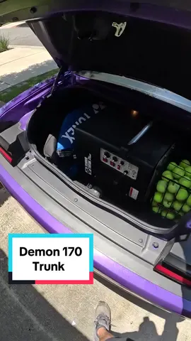The Demon 170’s Trunk is HUGE #dodge #dodgedemon #demon170 #dodgechallenger #challengerdemon #challenger #cartok #fypツ 