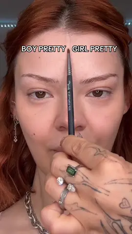 boy pretty vs girl pretty orrr male vs female gaze makeup🤍 #makeuptiktok #makeuphacks 