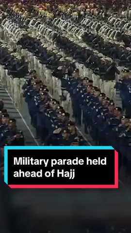 Saudi forces hold military parade ahead of Hajj pilgrimage in Makkah. #Makkah #hajj #pilgrimage #parade #saudiarabia #gulf 