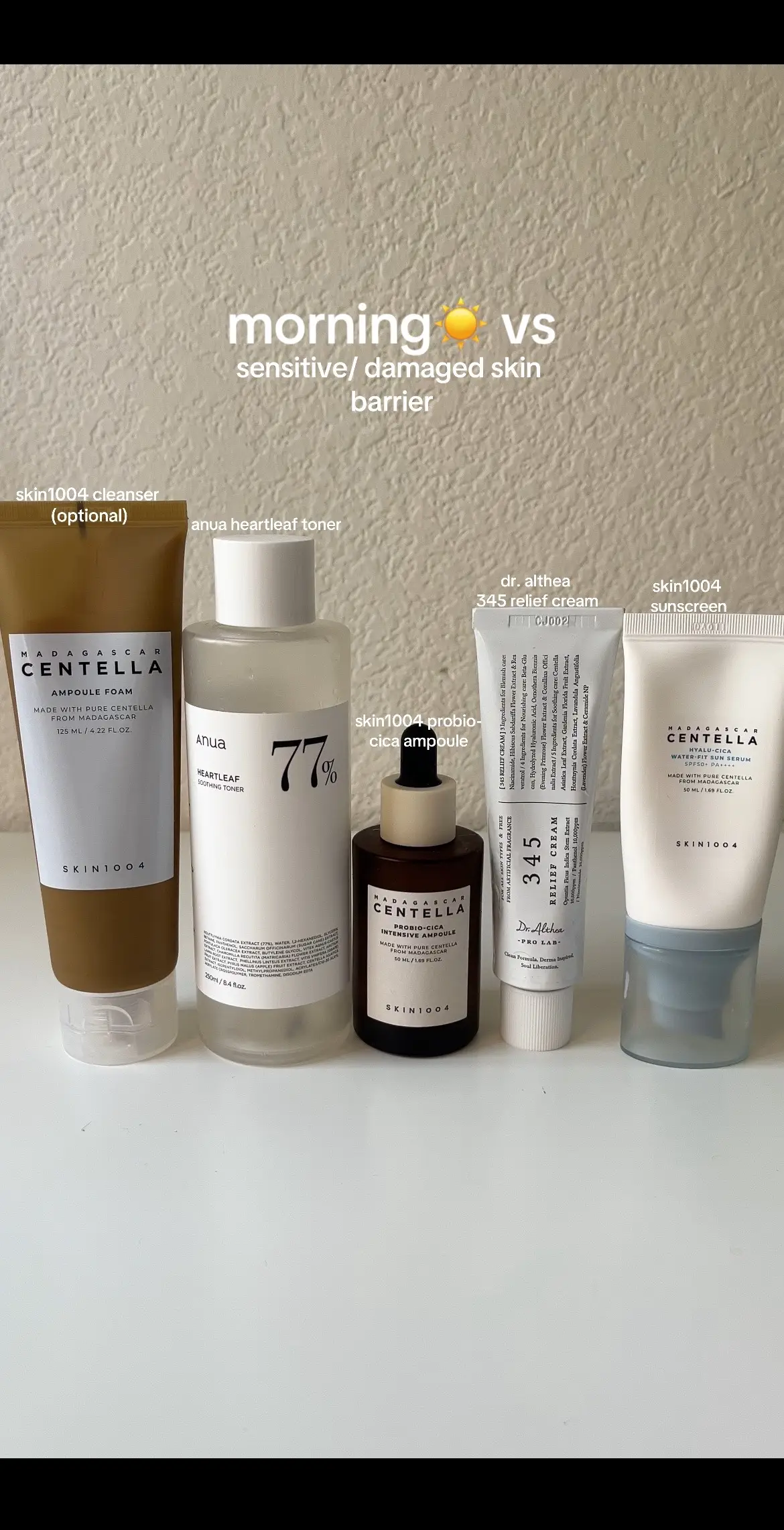 i have been using these products to help repair my skin barrier☁️ discount codes: yesstyle&oliveyoung (HANI777), stylevana (INF10HANI) #skincare #skincareroutine #koreanbeauty #koreanskincare #nightskincare #skincaresteps #sensitiveskin #anuaambassdor #anua #skin1004 #purito #dralthea @anua.skincare_us @SKIN1004 Official @Purito Seoul 