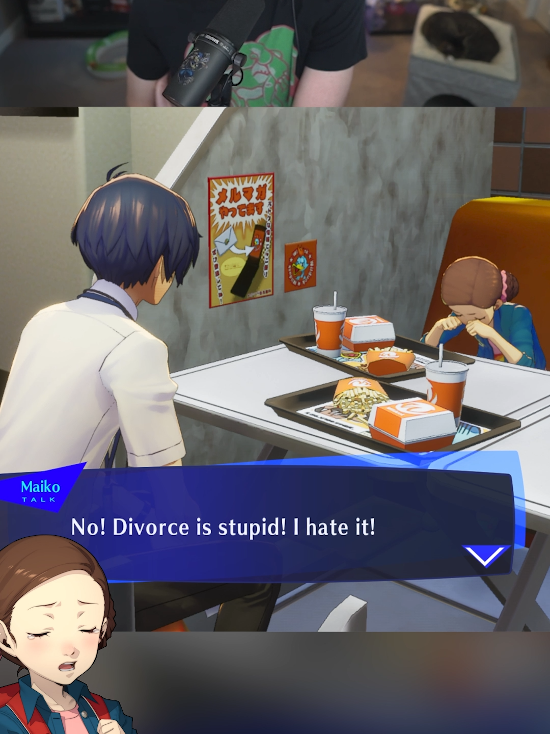 Grown man makes little girl cry because her stupid parents get a divorce #persona3 #persona3reload #lteddy #persona3memes