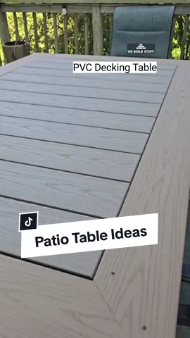 Patio Table #pvc #decking #backyard #gobuildstuff 