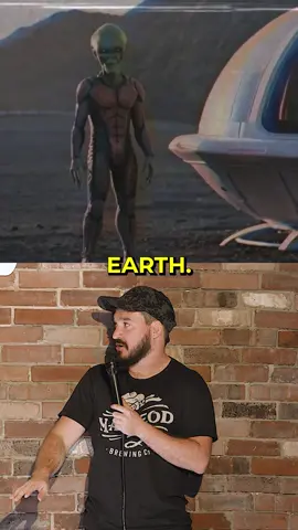 WOULD YOU LEAVE THE PLANET WITH ALIENS?? 😳👽 @Matt Rife @Corey Scherer @Haunted Homies  #standupcomedy #comedy #funny #standup #crowdwork 