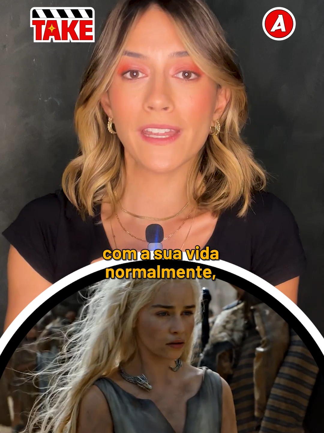 😱 #emiliaclarke achou que ia ser demitida de #GameOfThrones! | Take - 10/06 #houseofthedragon #tiktokmefezassistir #adorocinema