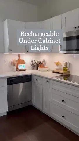 The brightest lighting hack 💡 Shop these rechargeable motion sensor lights at the link in bio. #amazonfinds #amazonkitchen #lighting    🎥: @sierra | mom hacks + habits 