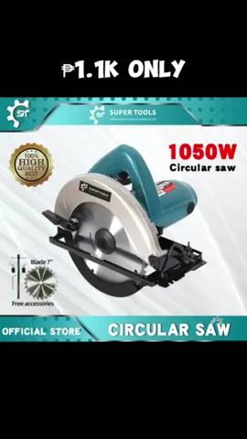 Supertool 1050W electric circular saw woodworking table hand flip wood cutter. grabe ang ganda nito kaya order na. #circularsaw #woodcutter #saw #tools #fyp 