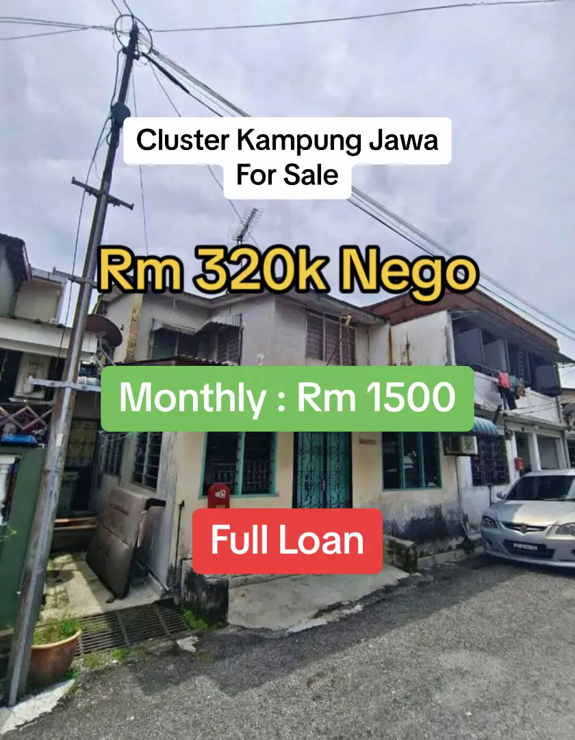 Cluster House Kampung Jawa For Sale - 3 Bilik 1 Bilik Air - ⁠Leasehold ( 53 Years Balance) - ⁠743 Sqft - ⁠Renovated Unit  - ⁠Aircond 4 Unit  Berminat Tekan link di Bio Harga Jualan Rm 320k Nego #penang #pulaupinang #penangisland #fyp #fypシ #property #penangproperty #hartanahmalaysia #propertyinvestment #hartanah #propertyreview #sembangnescafe #propertyreviewmalaysia 