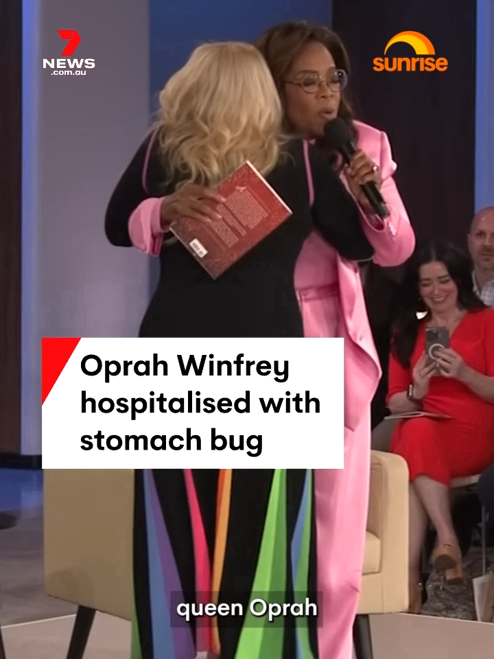 US talk show queen Oprah Winfrey has been hospitalised with severe stomach complaints. #OprahWinfrey #7NEWS