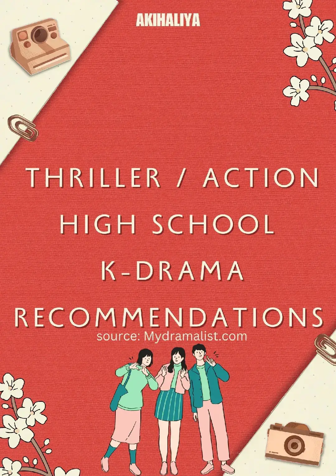 — ⁠✧ Thriller / Action Highschool K-drama Recommendations  #fyp #kdrama 