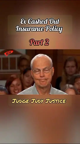 Ex Cashed Out Insurance Policy | Part 2 | Judge Judy Justice  #judgejudy #judgejudyjustice #judgejudytok #foryou #fyp #courttv #tv #foryoupage #viral #legaltiktok #trending #grow 