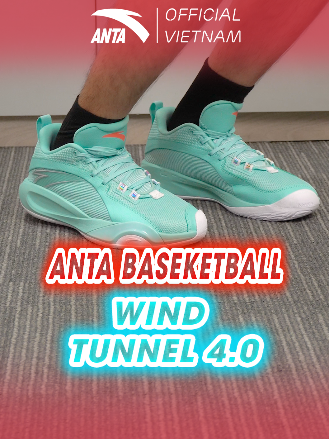 MỘT ĐÔI GIÀY BÓNG RỔ VỪA CÓ THỂ CHƠI OUTDOOR VÀ INDOOR mà giá chưa đến 1 củ rưỡi - Wind Tunnel 4.0 #antavietnam #antasports #anta #sportsontiktok #gordonhayward #baseketball #sports