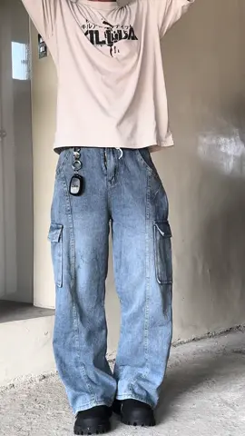 quick fit ft. denim cargo #fyp #foryoupage #foryou #jeans #fashiontiktok #outfit 
