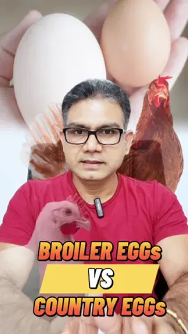Country egg vs Broiler egg. #healthy #healthyliving #fyp #trendingvideo #foryou #viral 