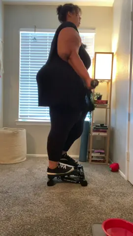 Ive been very honest about my fear of going to the gym so between the Stepper and my Hiit wirkouts, I have lost more than half my goal! Next workout I show will probably be the Pilates or another Hiit workout. Let me know which you want to see #workoutprogress #stepper #transformmylife #transformationchallenge #selflovejourney #selftransformation #workoutgirls #workouttransformation#workoutwomen #hittworkout #plussizeworkout #beginnersworkout #workoutsforwomen #fyp 