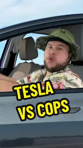 Tesla gets pulled over #tesla #electriccar #selfdriving #autopilot #cartiktok 