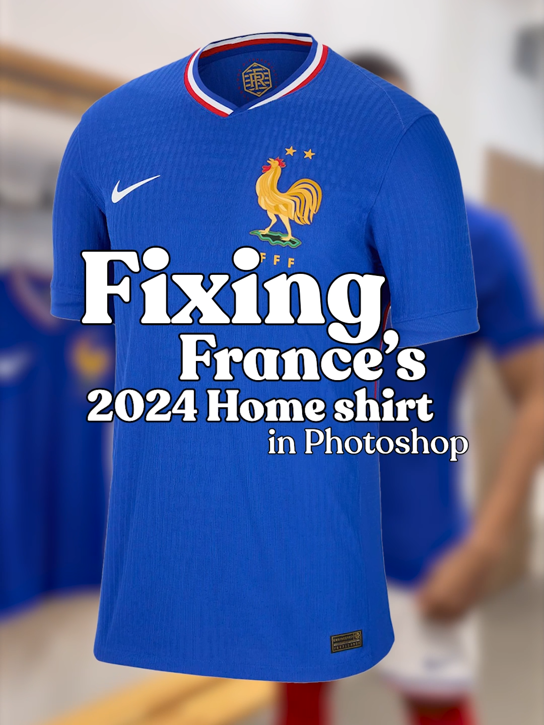 France's 2024 home shirt is nice, but there's a few things about it that just look a bit weird... #Euro2024 #Footballshirts #Footballkits #SoccerJerseys