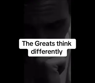 The Greats think differently, its all a Mindset. #motivation #inspire #begreat #mindsetmotivation #foryou #foryoupage #viral 