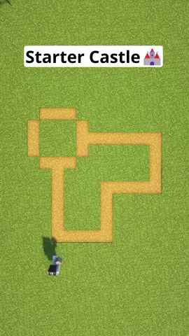 Minecraft Starter Castle🏰 #Minecraft #minecrafttutorial #minecraftbuilding 