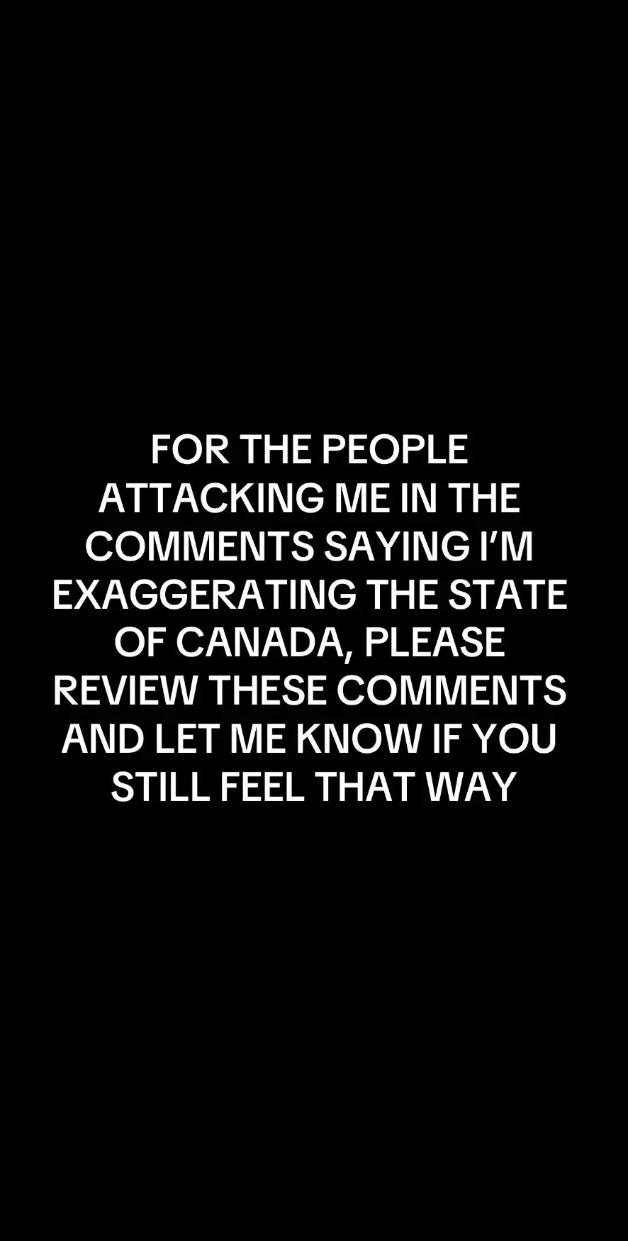 So many people think I’m lying about Canada and the way it is. I am clearly not the only one who feels this way. Am I sharing this because I hate Canada? NO. I used to love my country before it turned to what it is now. Maybe if enough people speak up, it can revert back to what it once was. #cyprustiktok #canadiantiktok #canadian #canadianabroad #canadianeconomy #ontariocanada #trudeaumustgo #trudeau #ontario #cypriot #limassol #limassol_cyprus 