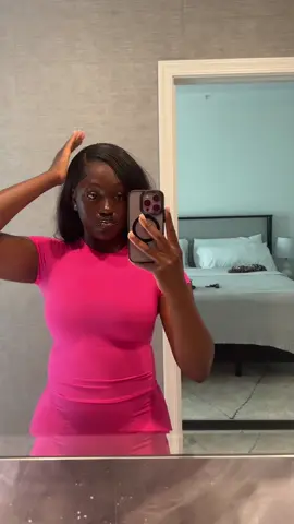 pretty in pink🩷🩷🩷.          #fypシ #fypシ゚viral #goodhairday #zxycba #prettyinpink 