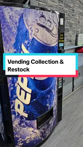 Vending Machine Restock & Collection #money #business #vendingmachine 