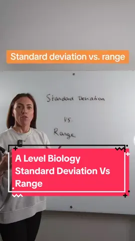 A-Level Revision | Standard Deviation Vs. Range  #alevels2022 #fyp #alevels2023 #alevels2024 #examseason #lauradoesbiology #biologystudent #alevel2022 #alevel2023 #alevelrevision 