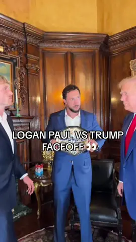 Logan Paul faceoff vs Trump 👀 @Logan Paul #loganpaul #trump #fyp 