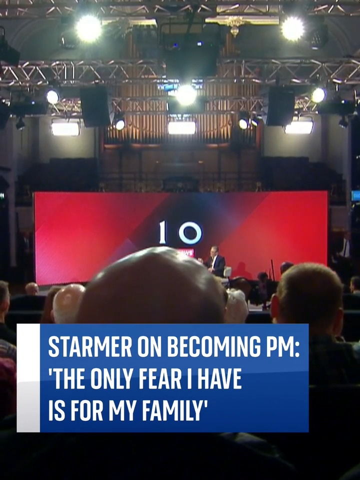 In response to a question about what he would fear in becoming prime minister, Labour leader Sir Keir Starmer said his only concerns were for his family and his teenage children. #BattleforNo10#politics#keirstarmer