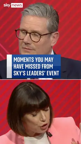 Prime Minister Rishi Sunak and Labour leader Sir Keir Starmer were questioned by Sky’s political editor Beth Rigby and members of the public. Here at the moments you may have missed from the #BattleforNo10 leadership event ⬆️