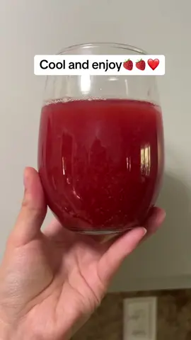 My aunt’s recipe for strawberry juice❤️🍓  #recipes #juice #Recipe 