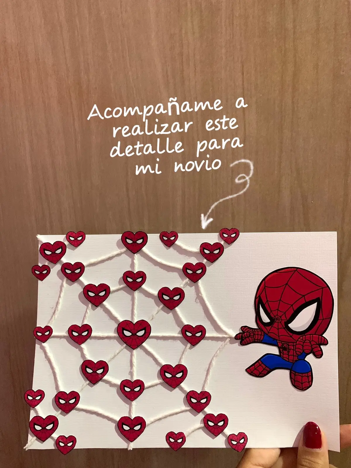 Feliz de que me quedara bonito😭💘 #fyp #foryou #spiderman #manualidades #Love #detalles #tutorial #minivlog #parati #pinterest #detallesamano #manualidadesdespiderman 