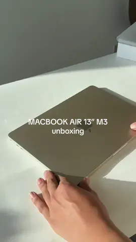 Apple macbook air 13 inch M3 unboxing (certified refurb)  Upgrading my system since my workload is getting more demanding. #apple #macbookairm3 #macbookair #macbookair2024 #applem3 #m3chip 