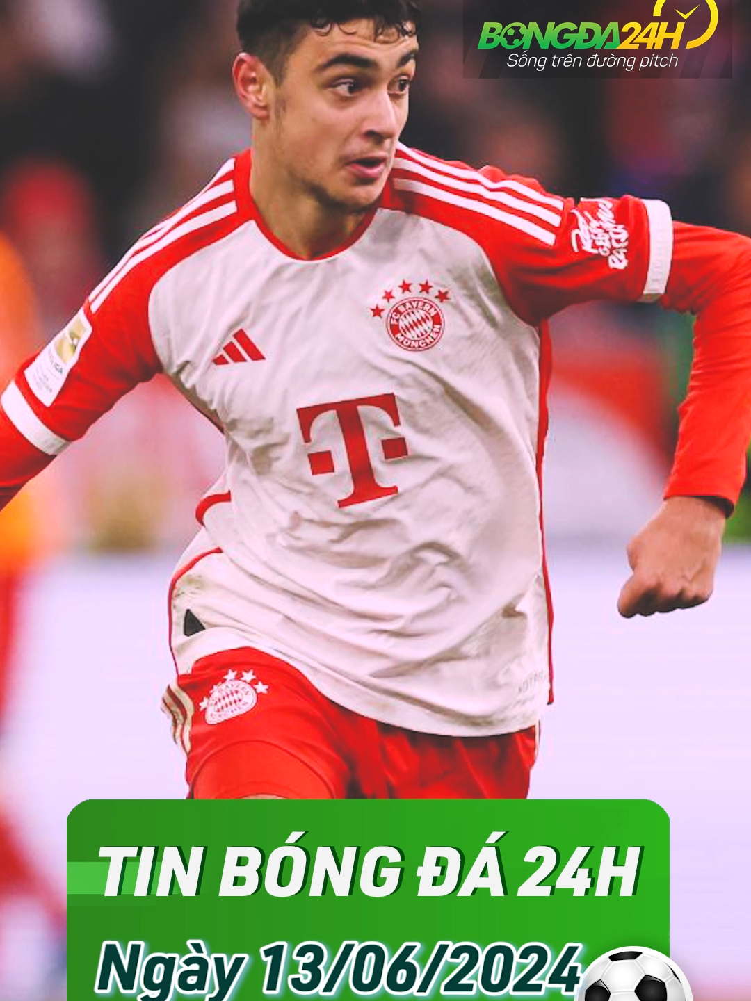 Điểm tin bóng đá 24h ngày 13/6 #bongda #bongda24h #bongda24hvn #trenduongpitch #tdp #thethaomoingay #sportnews #tiktoknewsph #footballtiktok #footballedit #bayernmunich