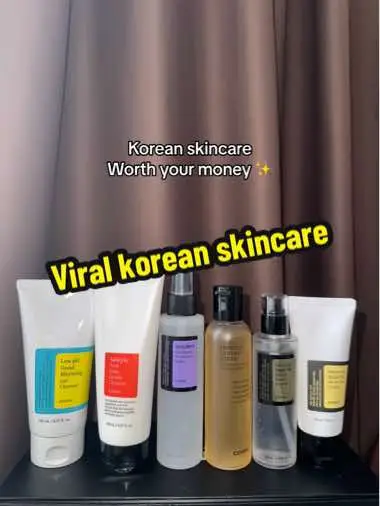 Korean skincares you must try #fyp #koreanskincare #cosrx 